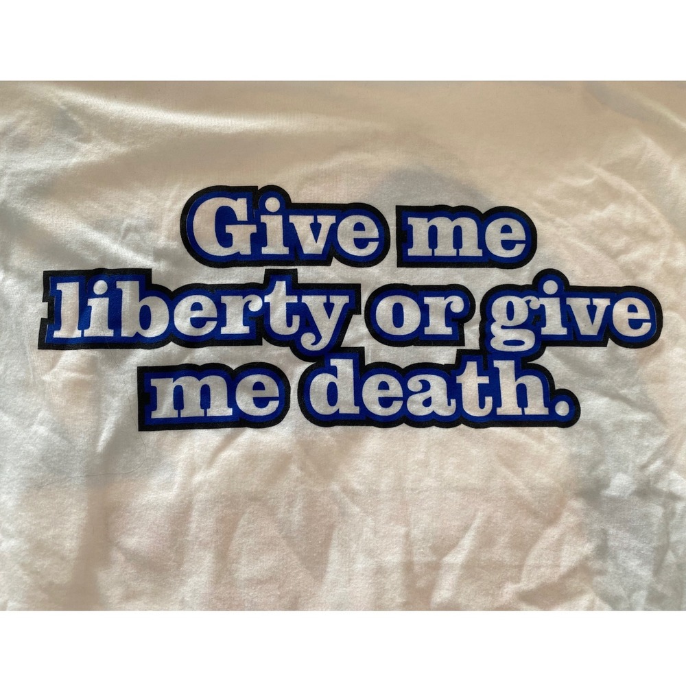 Mens Patriotic Graphic T-Shirt White Party Like Its 1776 Strength Large‎ - Picture 4 of 8